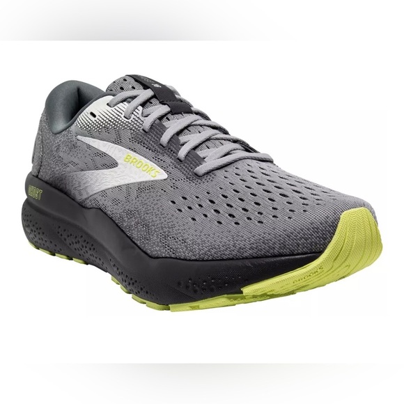 Brooks Other - Brooks Ghost 16 in Grey/Lime tennis shoes sneakers Size Men’s 10